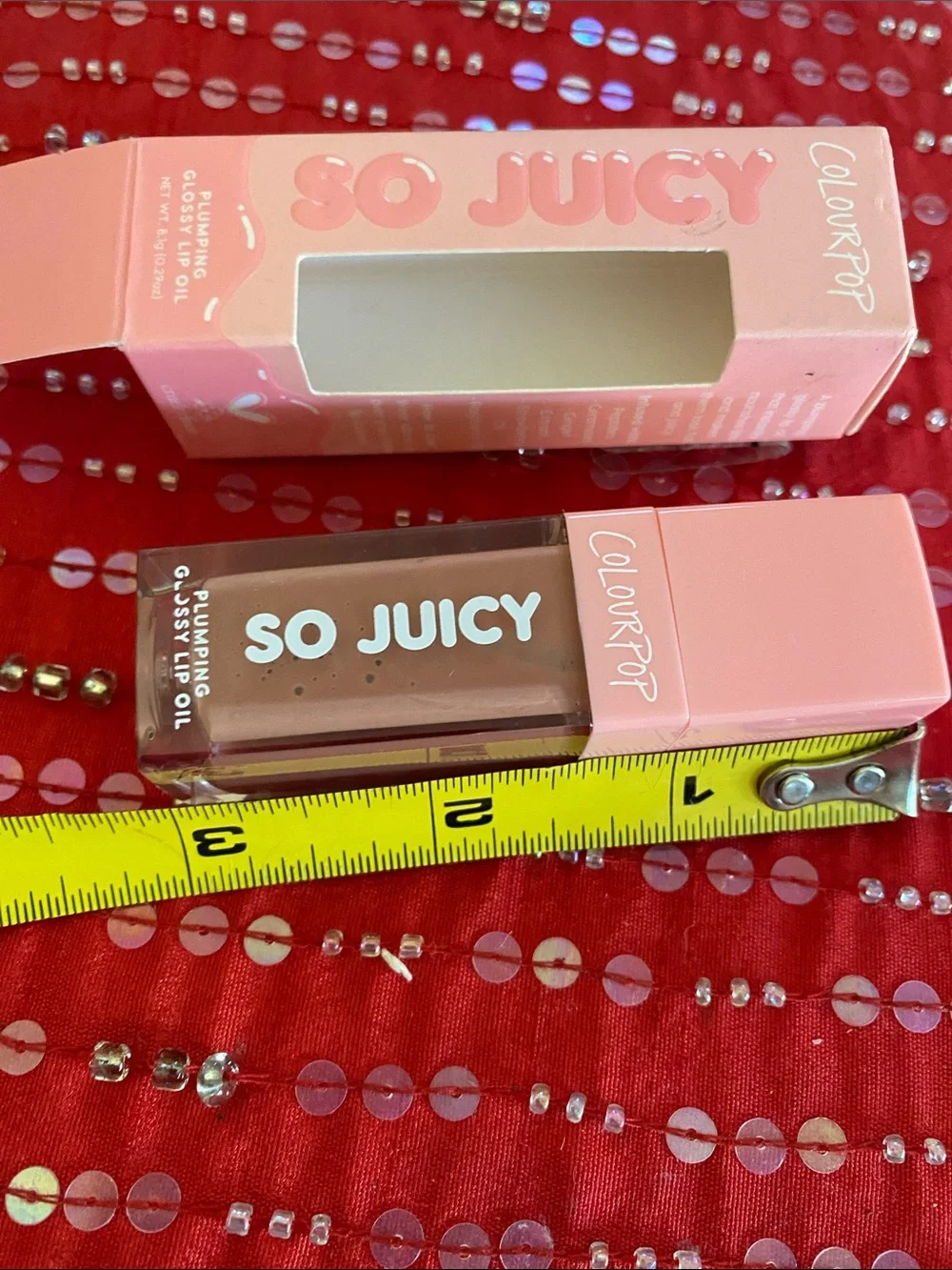Plumbing Glossy Lip Oil in Its a Date New In Box Not Returnable